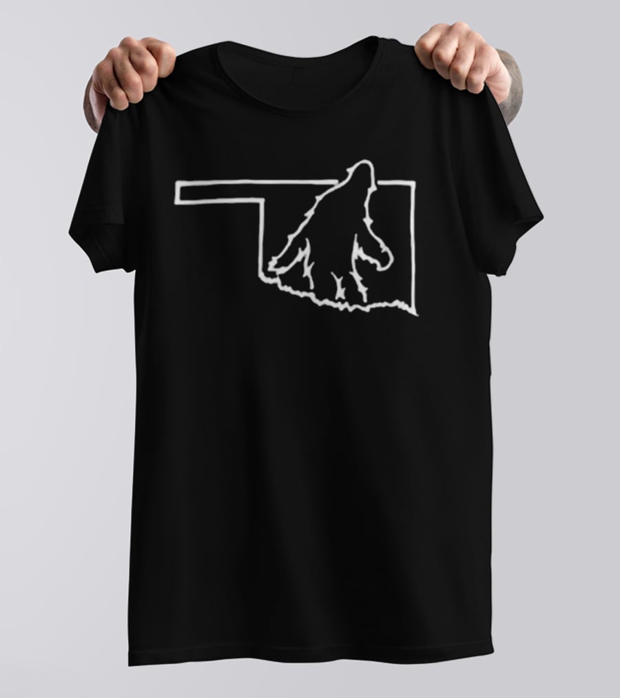 Reservation Dogs Bigfoot Oklahoma Outline Cheese Lane Factor T-Shirt