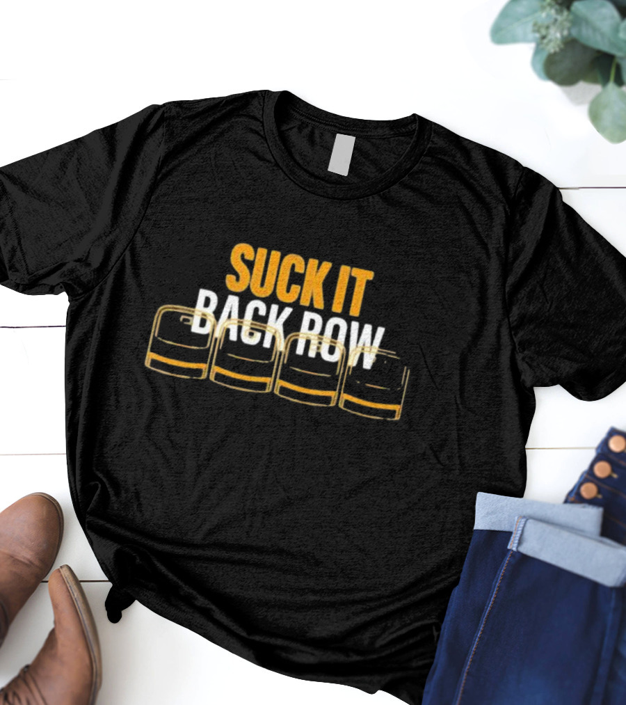 Suck It Back Row Beer Glasses T-Shirt