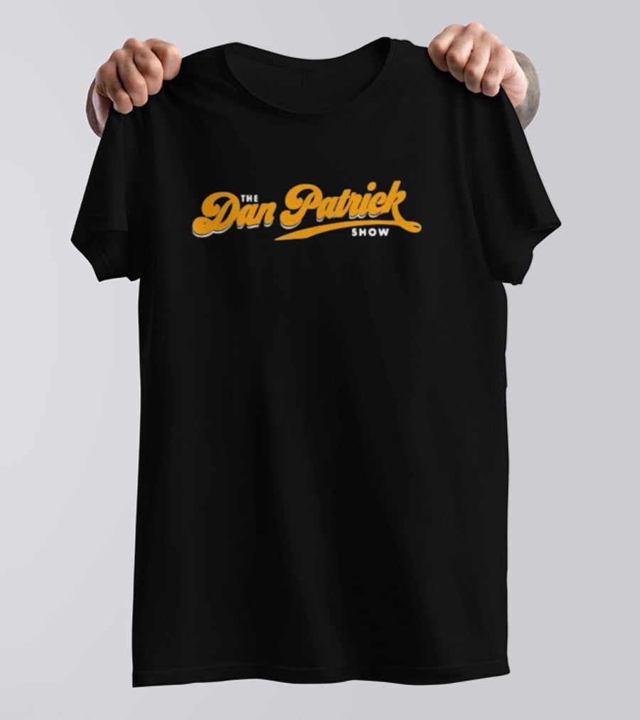 The Dan Patrick Show Logo Yellow Script T-Shirt
