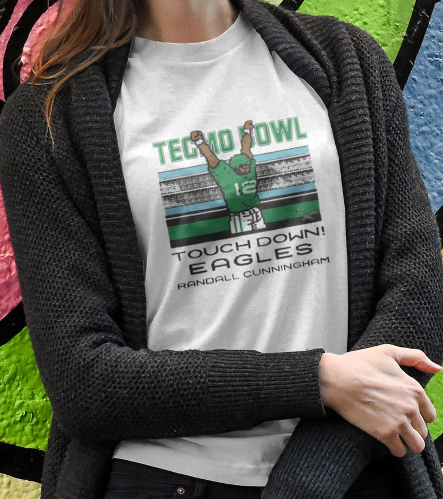 Tecmo Bowl Touchdown Eagles Randall Cunningham T-Shirt
