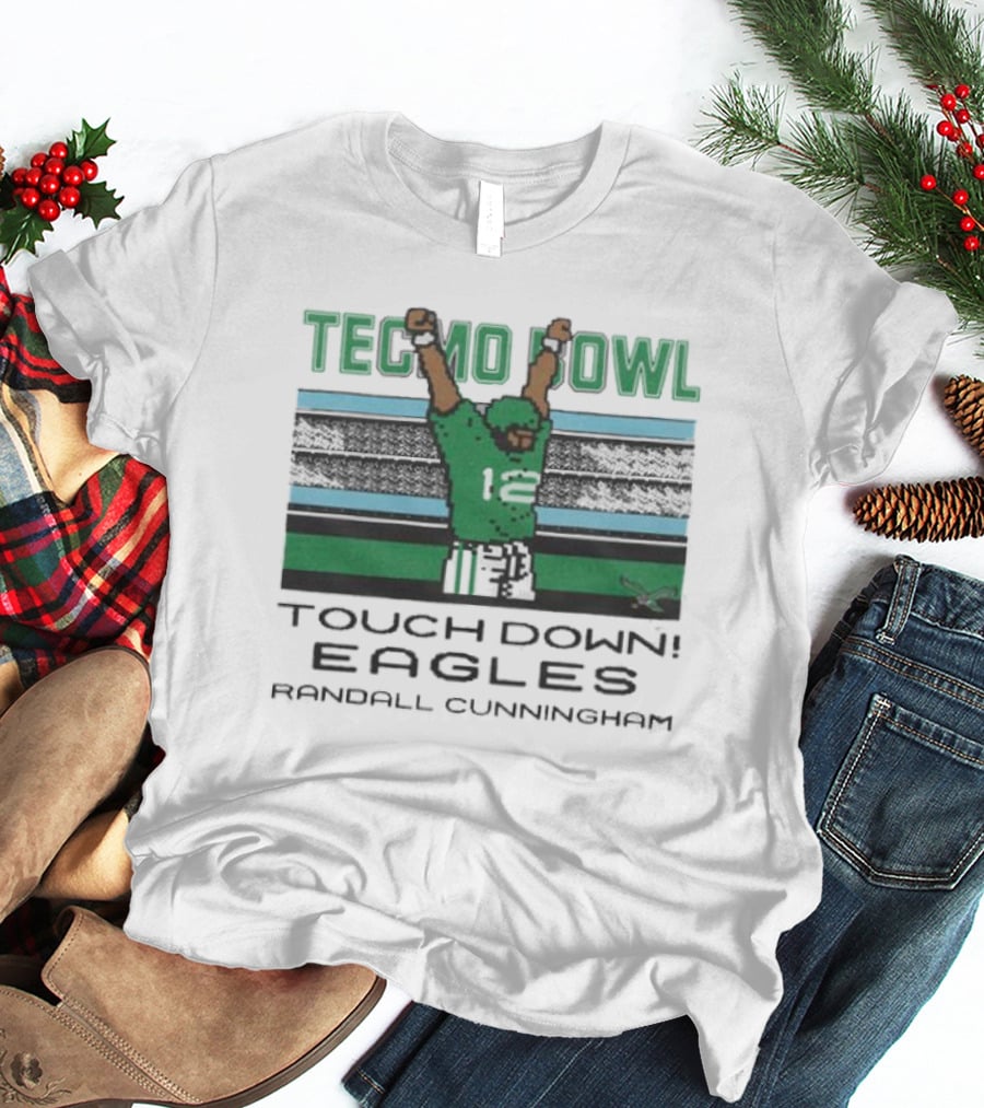Tecmo Bowl Touchdown Eagles Randall Cunningham T-Shirt