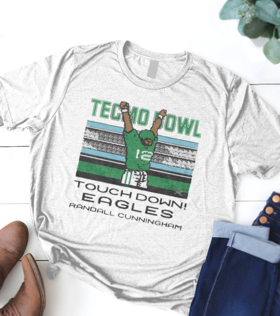 Tecmo Bowl Touchdown Eagles Randall Cunningham T-Shirt