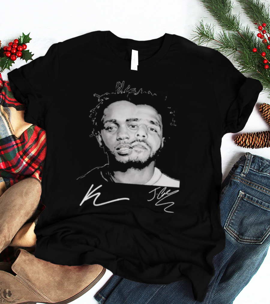 J Cole Kendrick Lamar Signatures Hip Hop Fusion T-Shirt