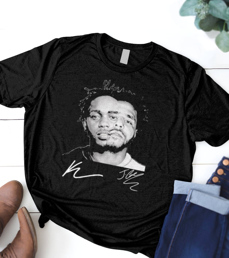 J Cole Kendrick Lamar Signatures Hip Hop Fusion T-Shirt