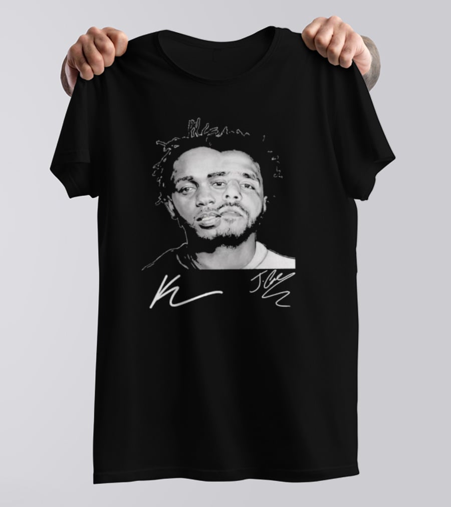 J Cole Kendrick Lamar Signatures Hip Hop Fusion T-Shirt