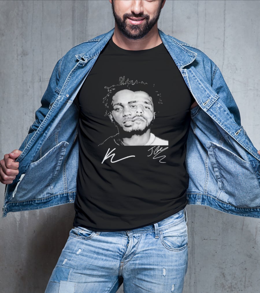 J Cole Kendrick Lamar Signatures Hip Hop Fusion T-Shirt