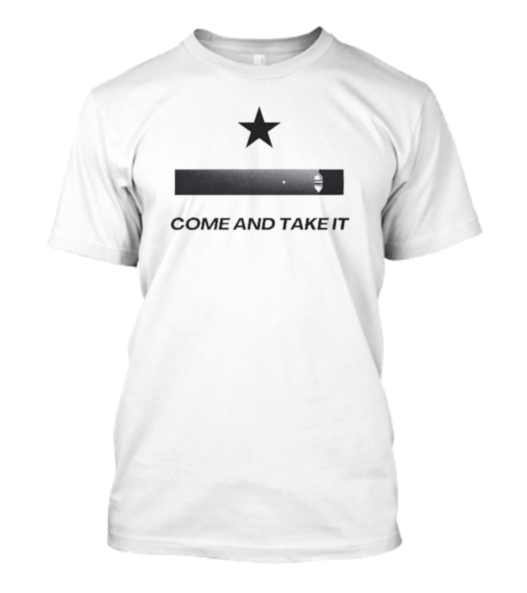 Come And Take It Star And Cannon T-Shirt