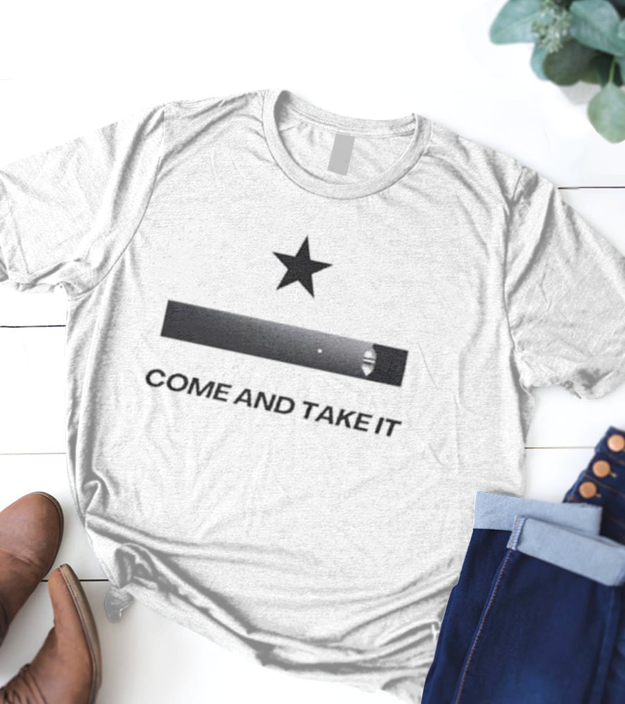 Come And Take It Star And Cannon T-Shirt