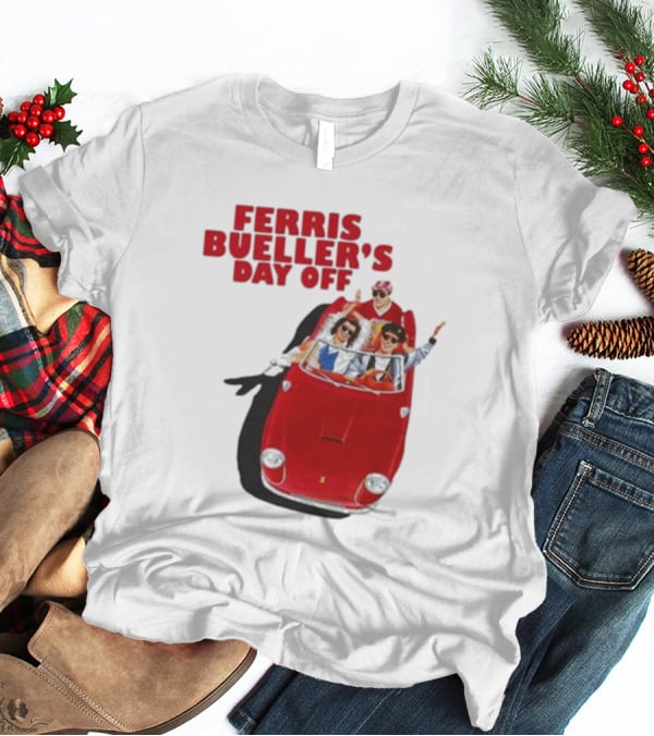 Ferris Bueller's Day Off Red Convertible Ride T-Shirt