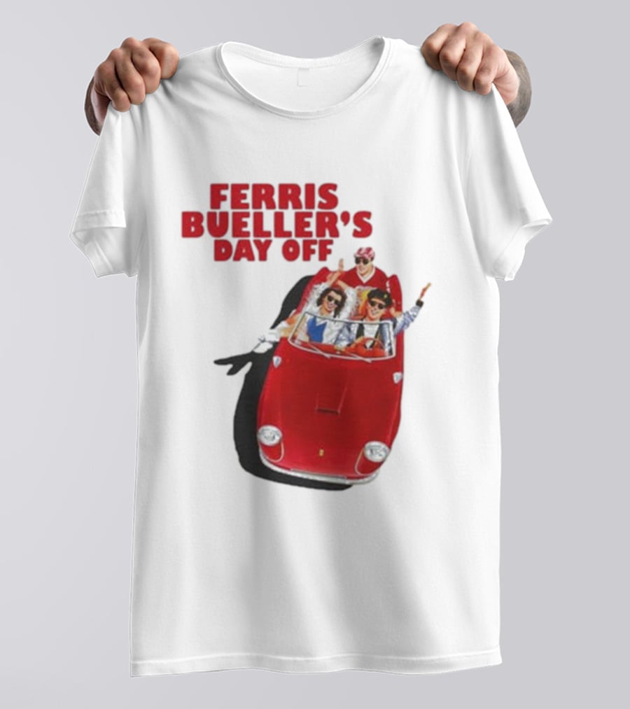 Ferris Bueller's Day Off Red Convertible Ride T-Shirt