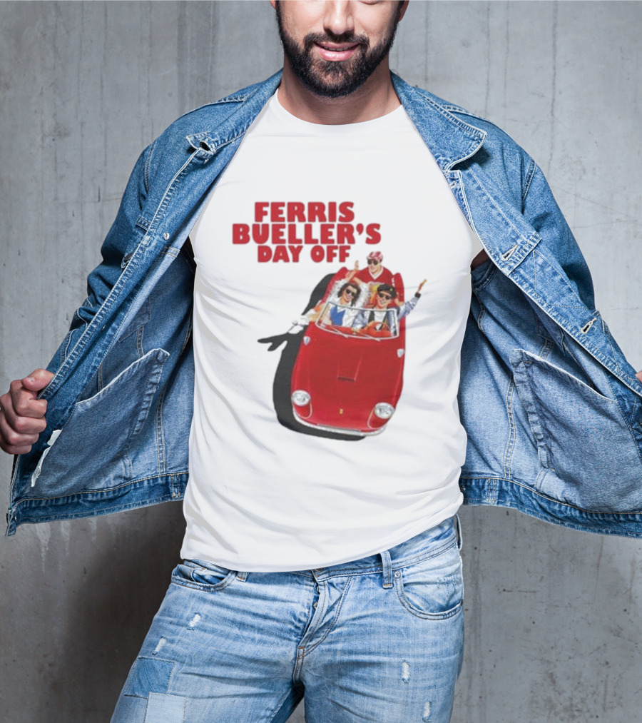 Ferris Bueller's Day Off Red Convertible Ride T-Shirt
