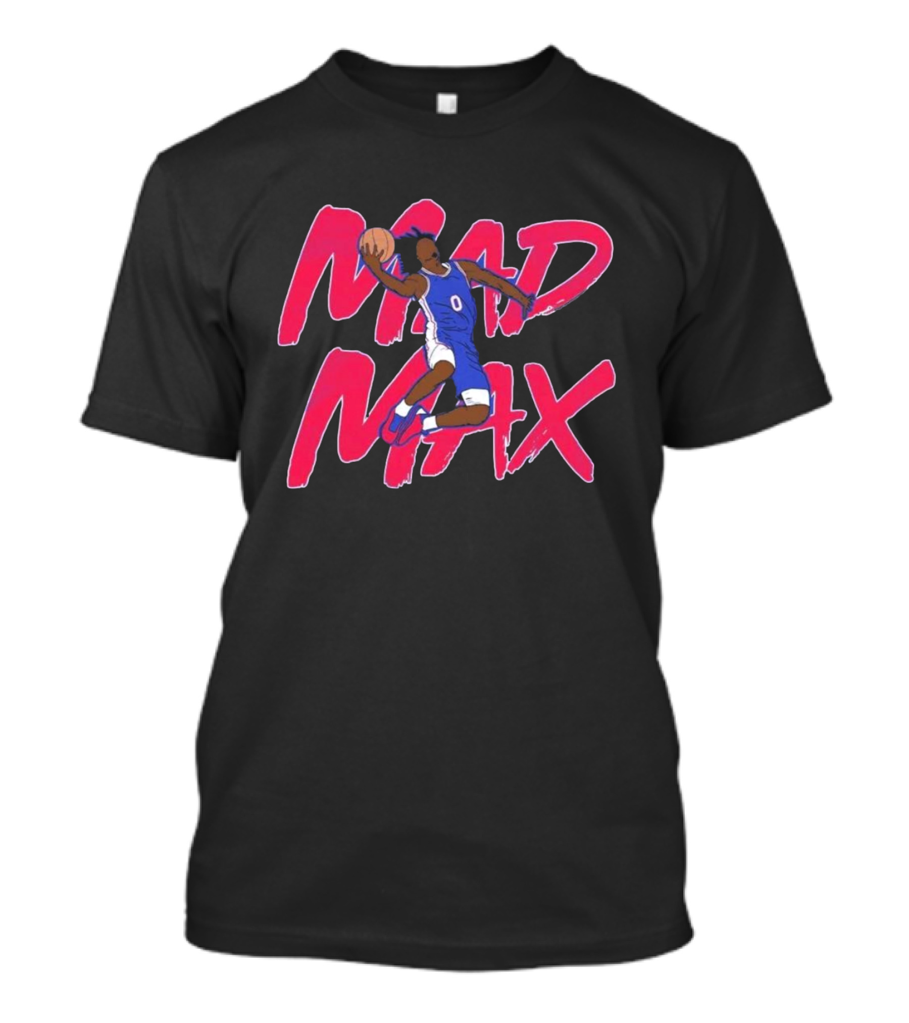 Mad Max Basketball Player Dunking With Ball In Hand T-Shirt