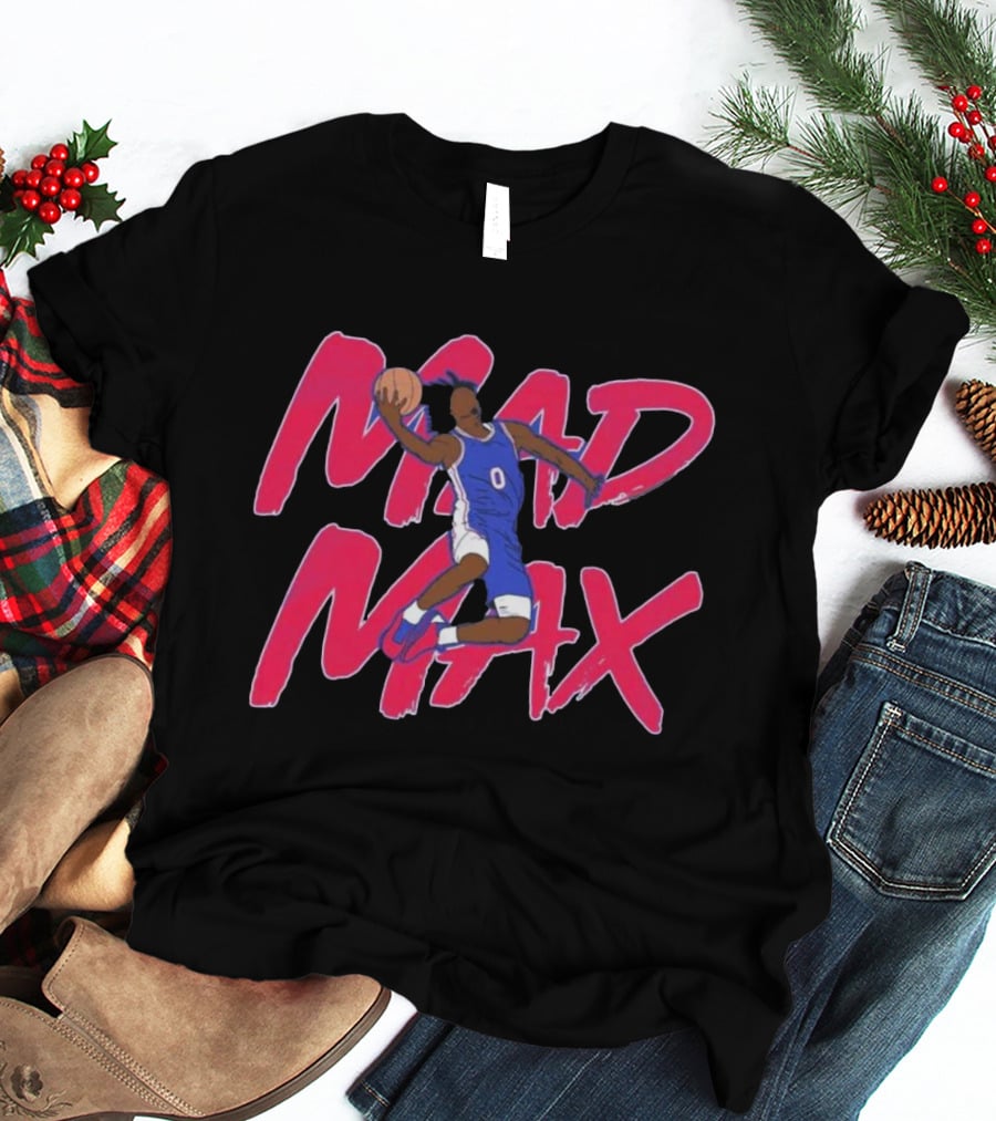 Mad Max Basketball Player Dunking With Ball In Hand T-Shirt