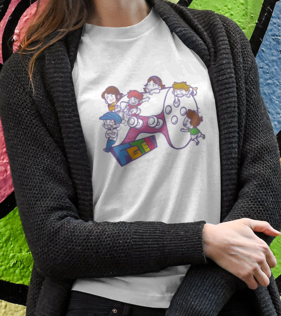FGTeeV Outta Control Gamer Characters On Game Controller T-Shirt