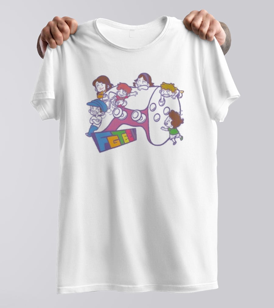 FGTeeV Outta Control Gamer Characters On Game Controller T-Shirt