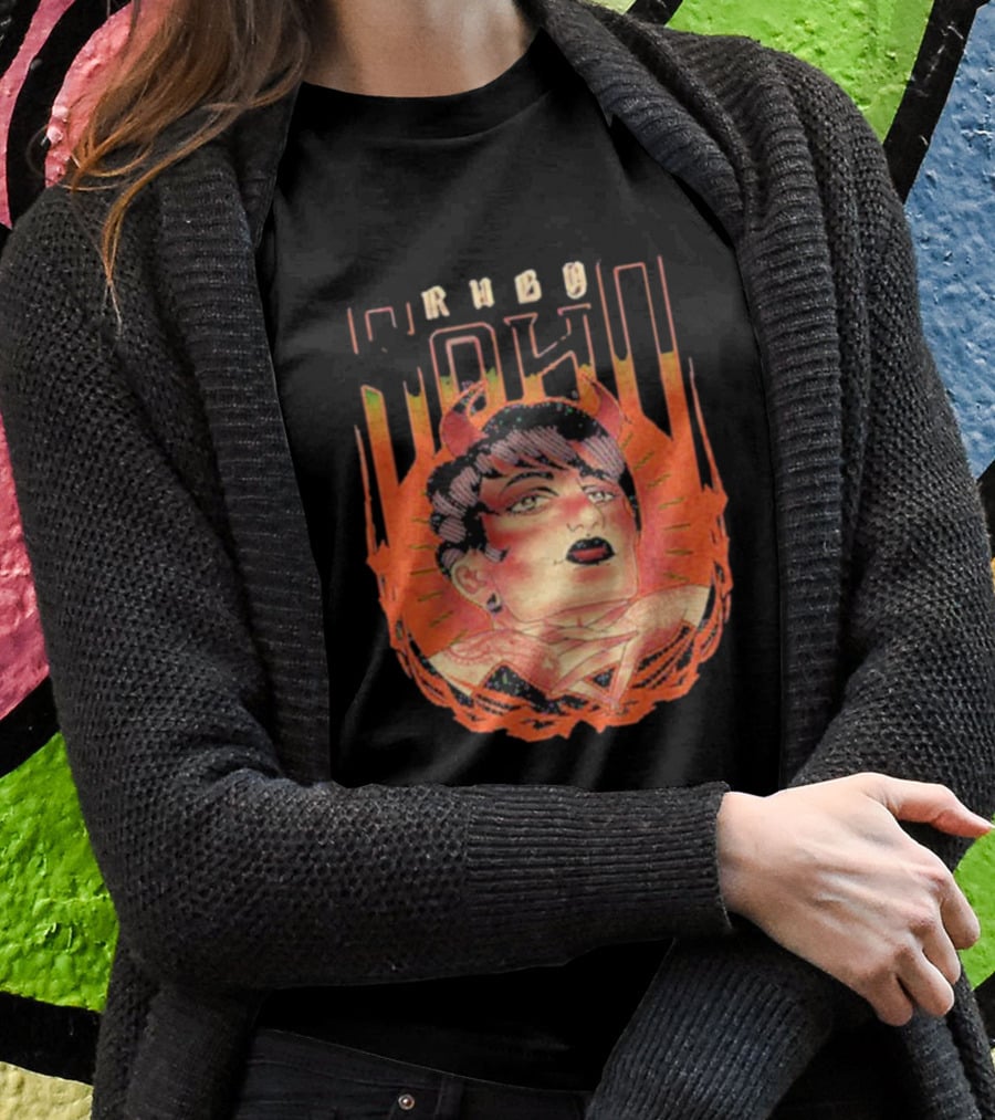 Ruby Soho Skin Deep Retro Demon Tattoo T-Shirt