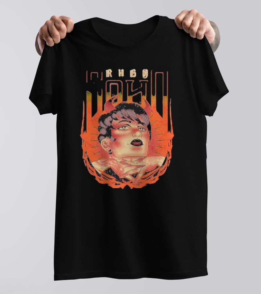 Ruby Soho Skin Deep Retro Demon Tattoo T-Shirt