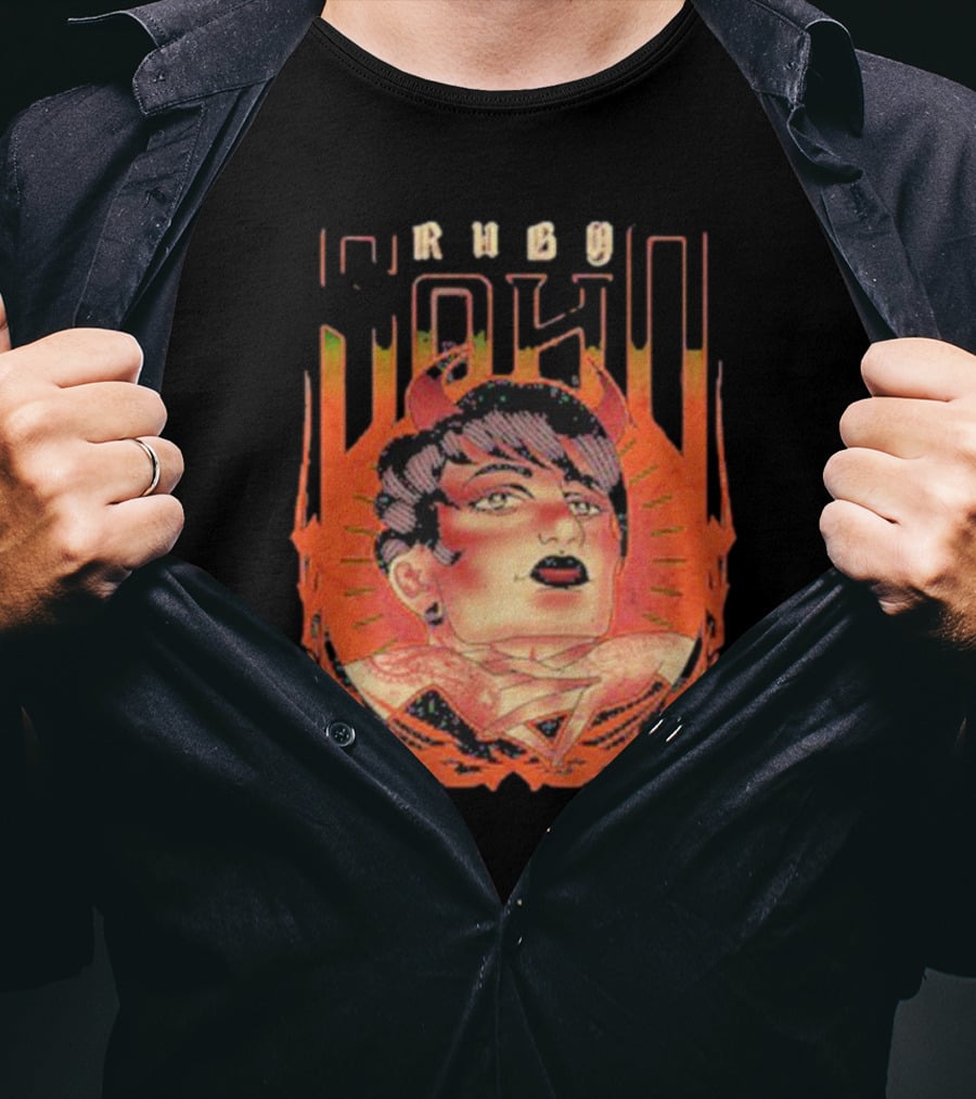 Ruby Soho Skin Deep Retro Demon Tattoo T-Shirt