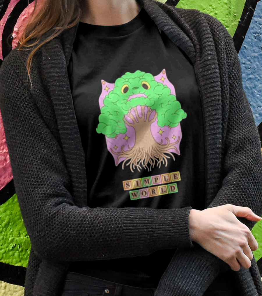 Simple World Tree Creature Fantasy Blocks T-Shirt