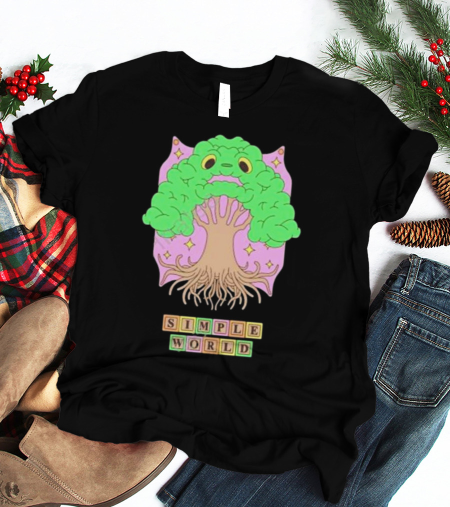 Simple World Tree Creature Fantasy Blocks T-Shirt