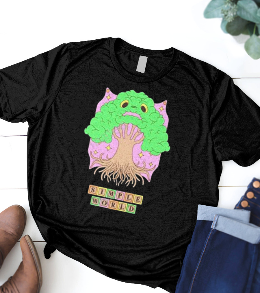 Simple World Tree Creature Fantasy Blocks T-Shirt