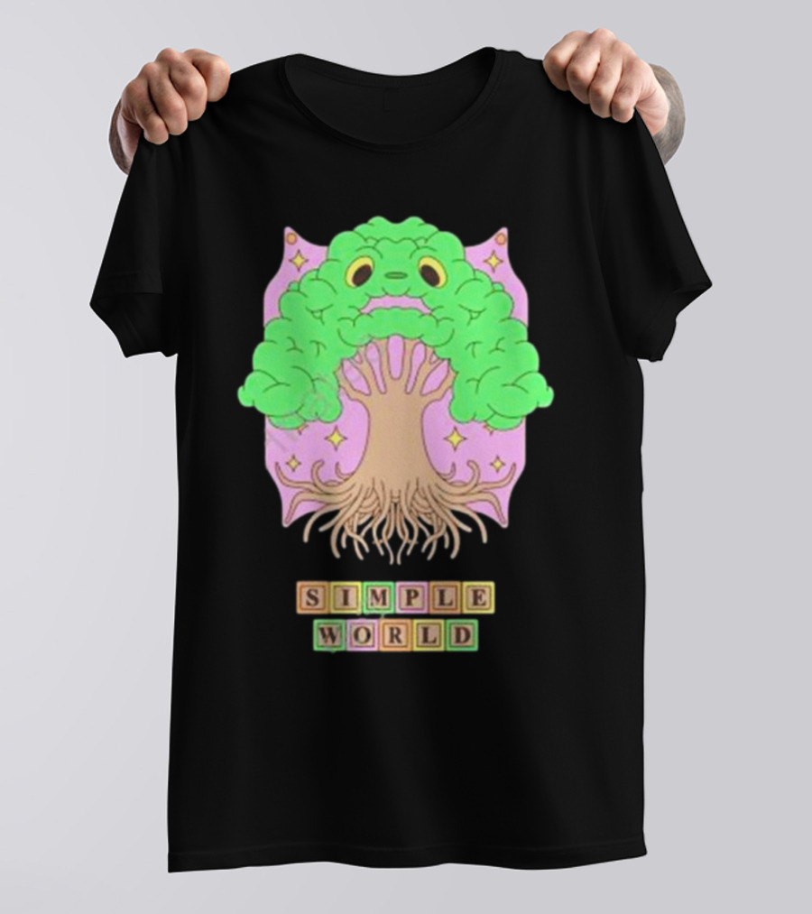 Simple World Tree Creature Fantasy Blocks T-Shirt