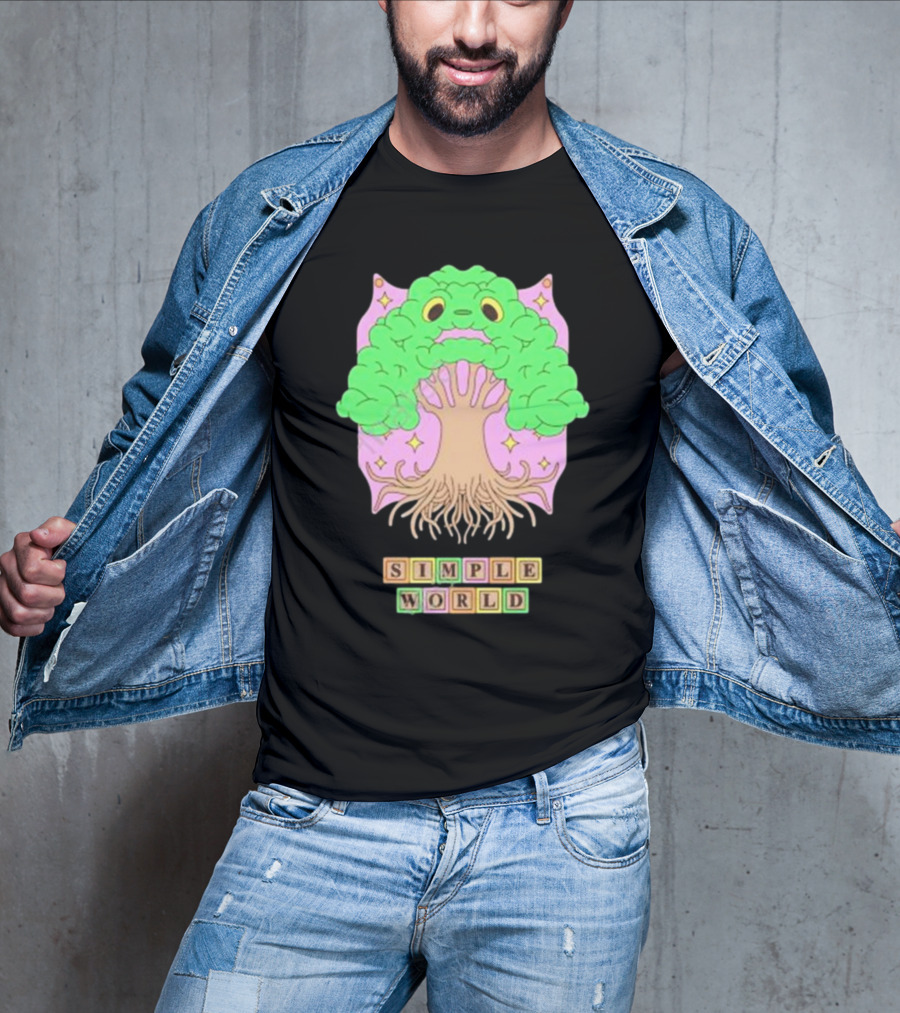 Simple World Tree Creature Fantasy Blocks T-Shirt