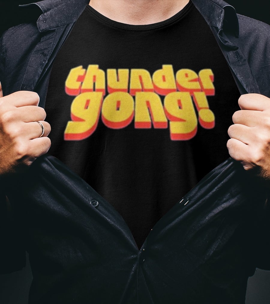 Thunder Gong 3D Retro T-Shirt