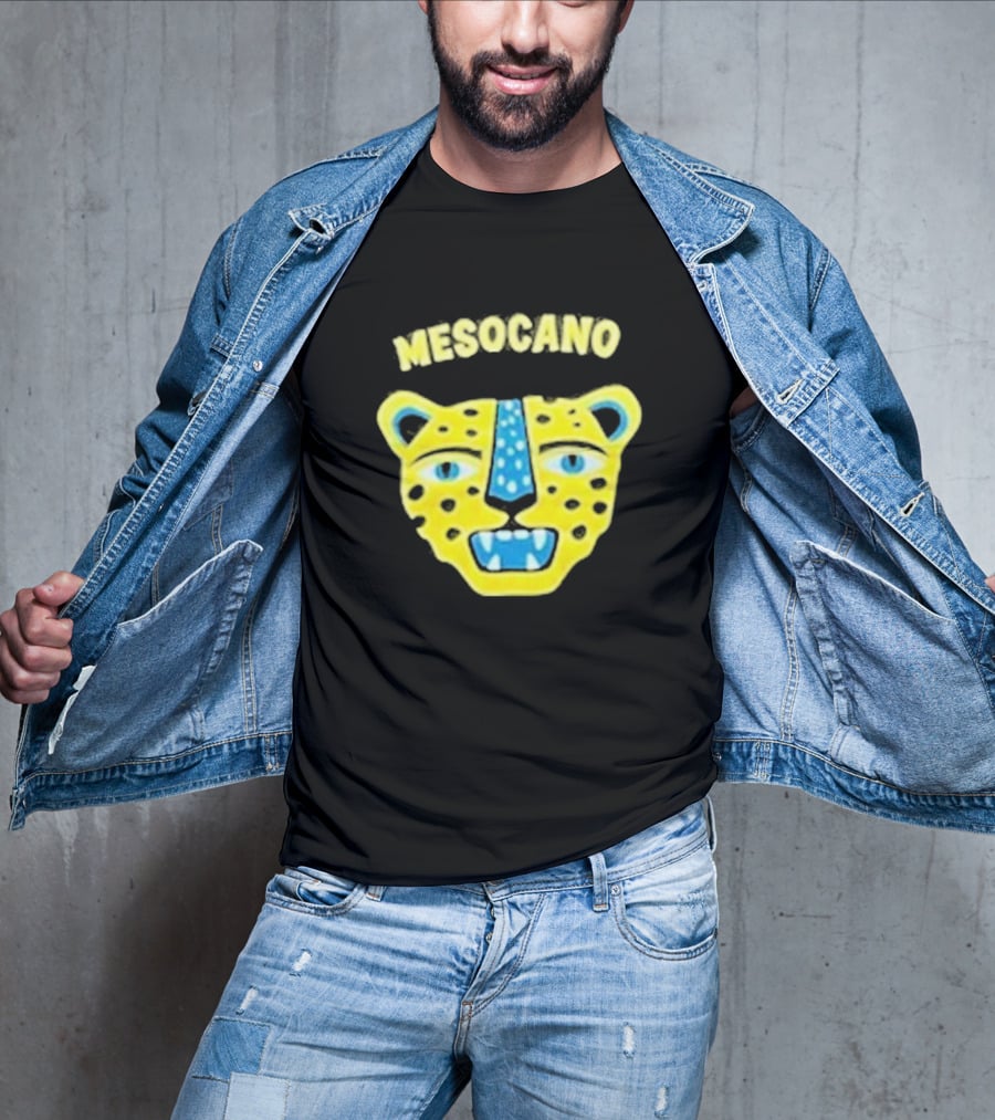 Mesocano Vibrant Jaguar Face T-Shirt