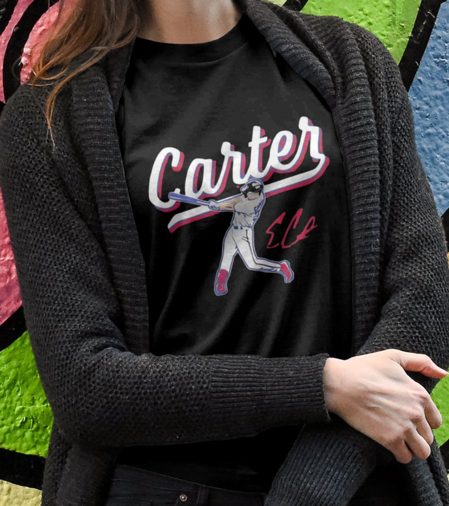 Carter Rangers Evan Carter Baseball Player T-Shirt