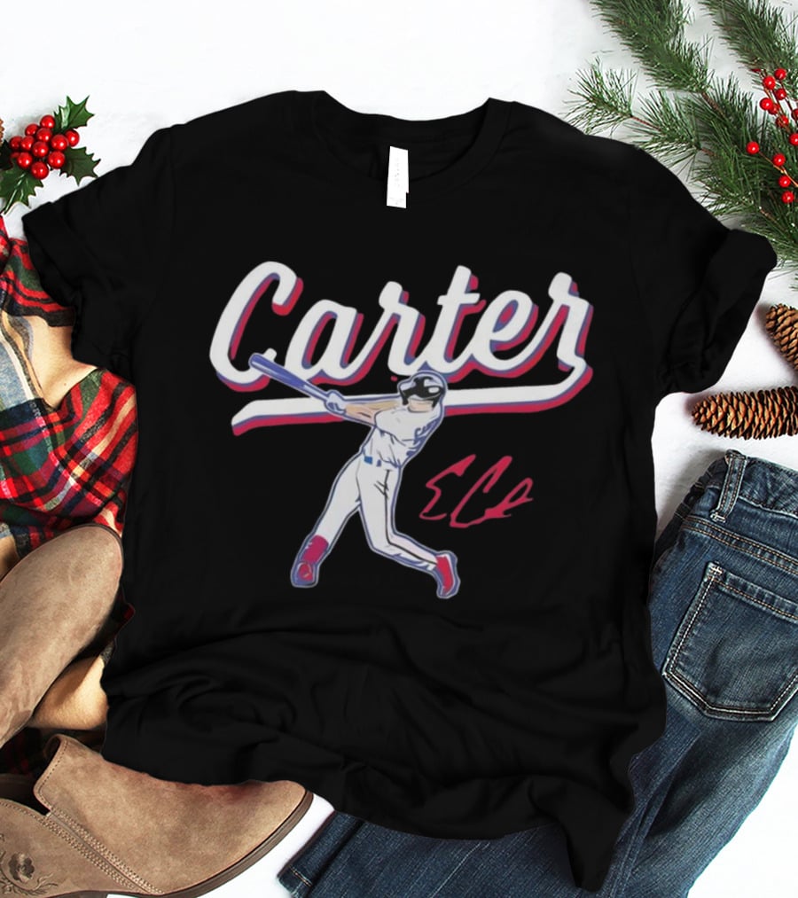 Carter Rangers Evan Carter Baseball Player T-Shirt