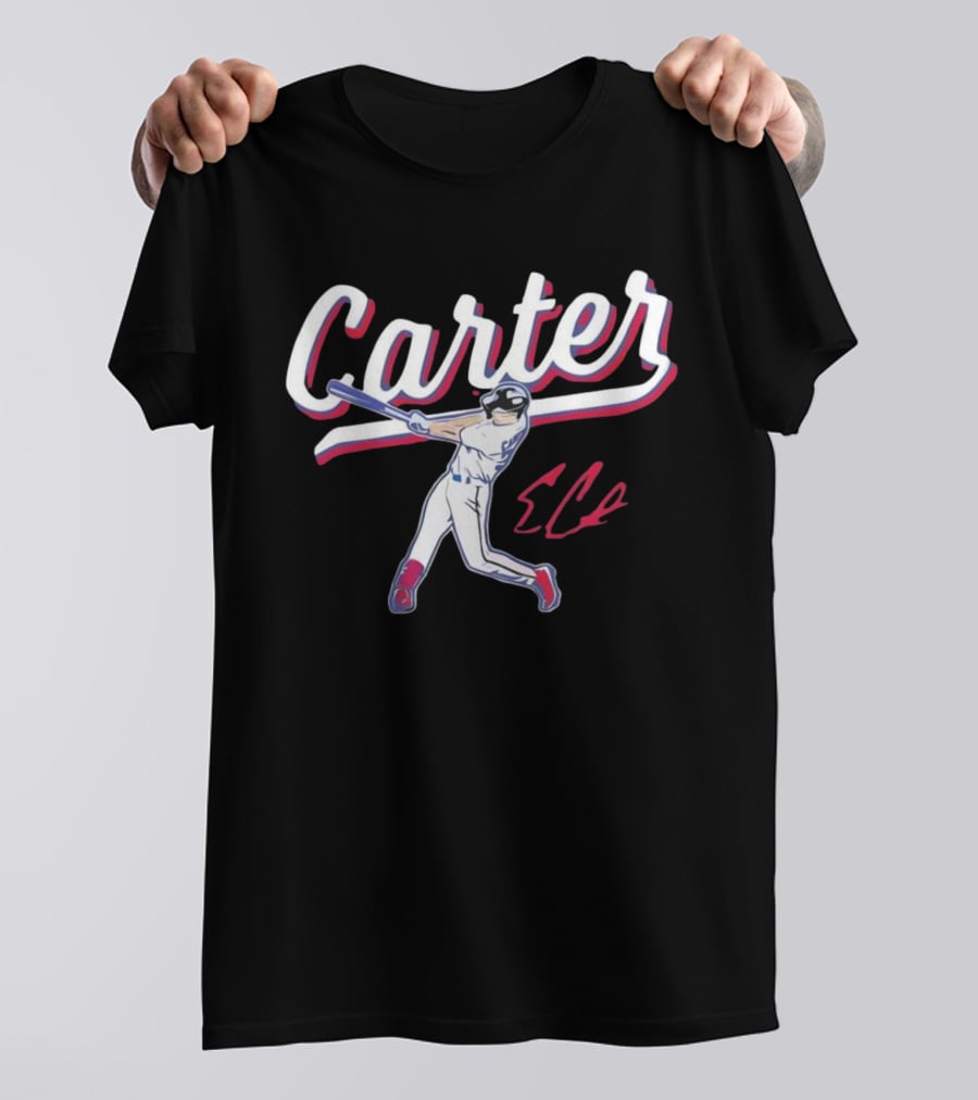 Carter Rangers Evan Carter Baseball Player T-Shirt