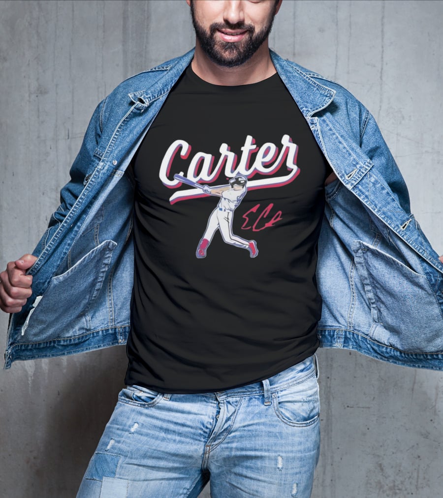 Carter Rangers Evan Carter Baseball Player T-Shirt