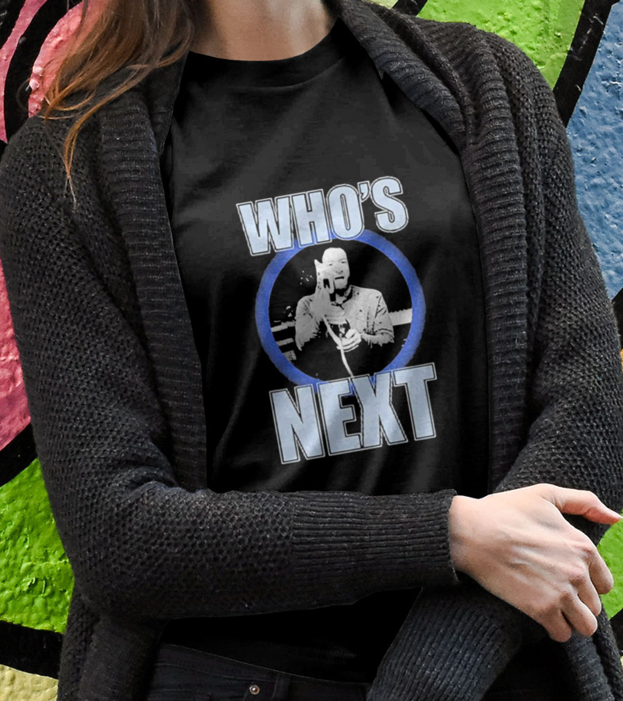 Who's Next Wrestling Interview Microphone Face-Off T-Shirt