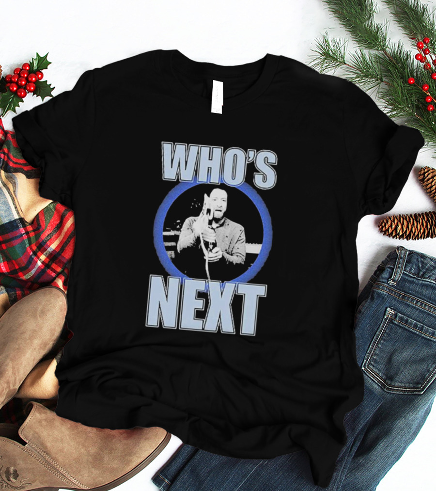 Who's Next Wrestling Interview Microphone Face-Off T-Shirt