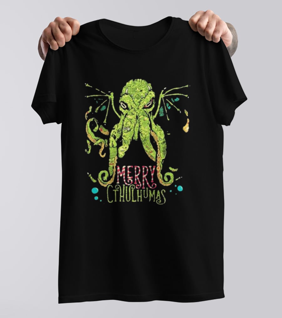 Merry Cthulhumas Christmas Cthulhu Holiday Lovecraft T-Shirt