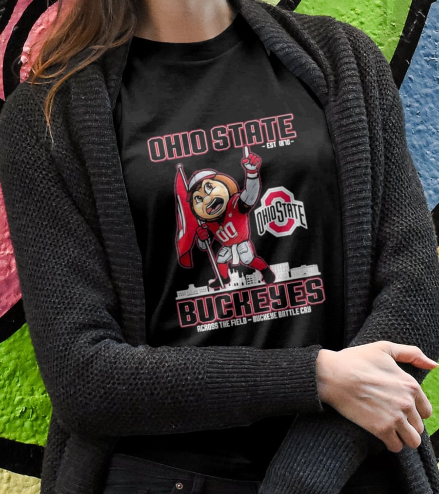 Ohio State Buckeyes Est 1870 Across The Field Buckeye Battle Cry T-Shirt