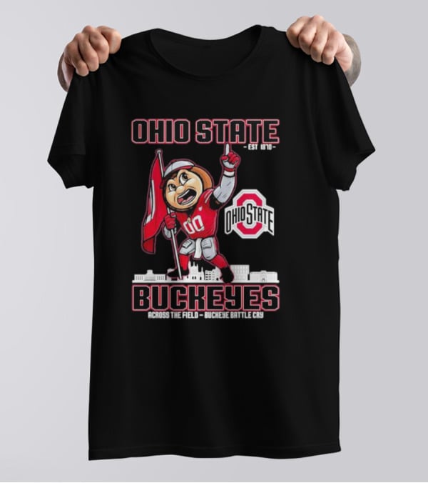 Ohio State Buckeyes Est 1870 Across The Field Buckeye Battle Cry T-Shirt
