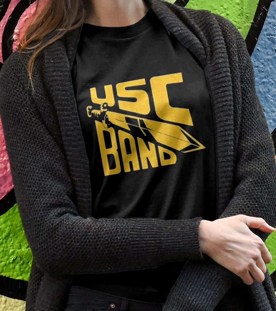Olivia Rodrigo USC Trojans Band Sword Marching Russell T-Shirt