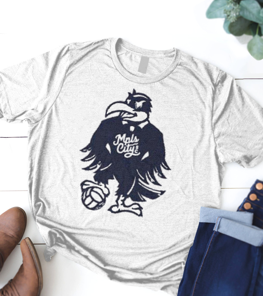 Schmitty The Crow MKE City Basketball Raven T-Shirt