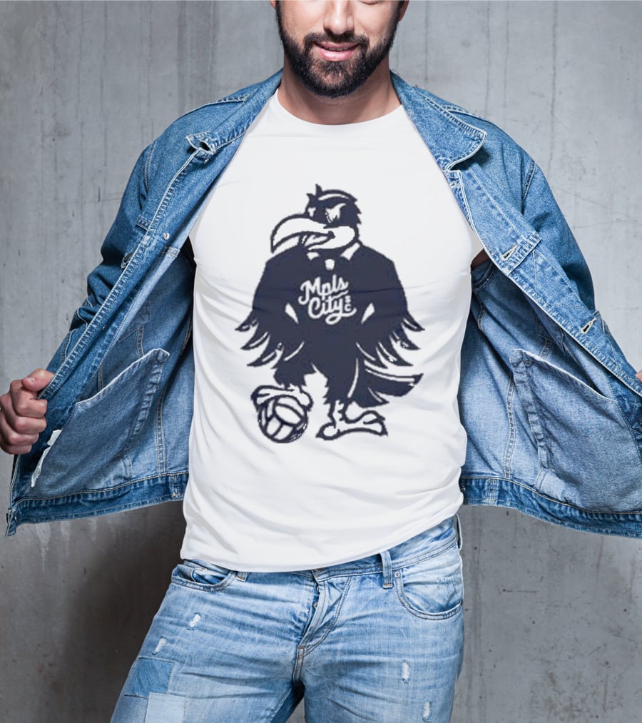 Schmitty The Crow MKE City Basketball Raven T-Shirt