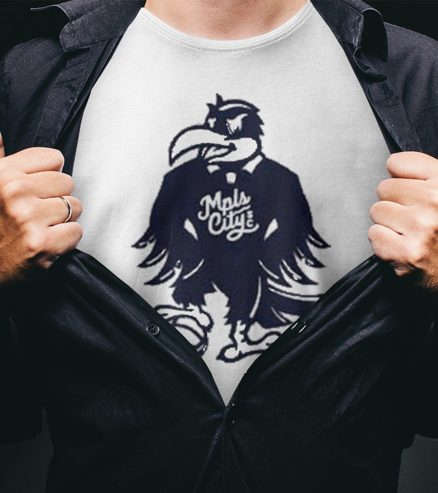 Schmitty The Crow MKE City Basketball Raven T-Shirt