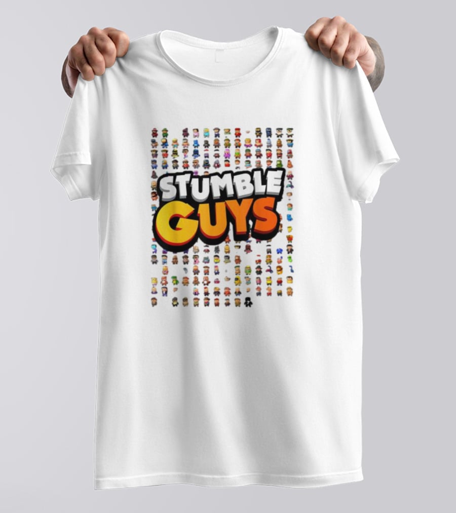 STUMBLE GUYS Multicolor Character Grid T-Shirt