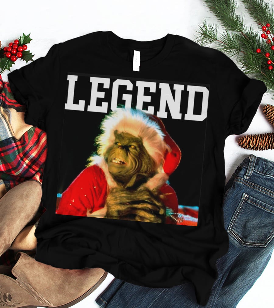 Grinch Legend Santa Christmas T-Shirt
