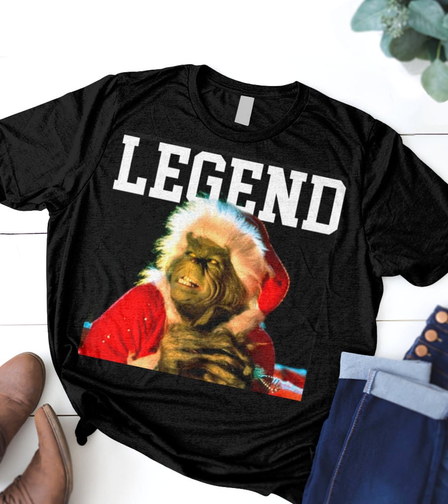 Grinch Legend Santa Christmas T-Shirt
