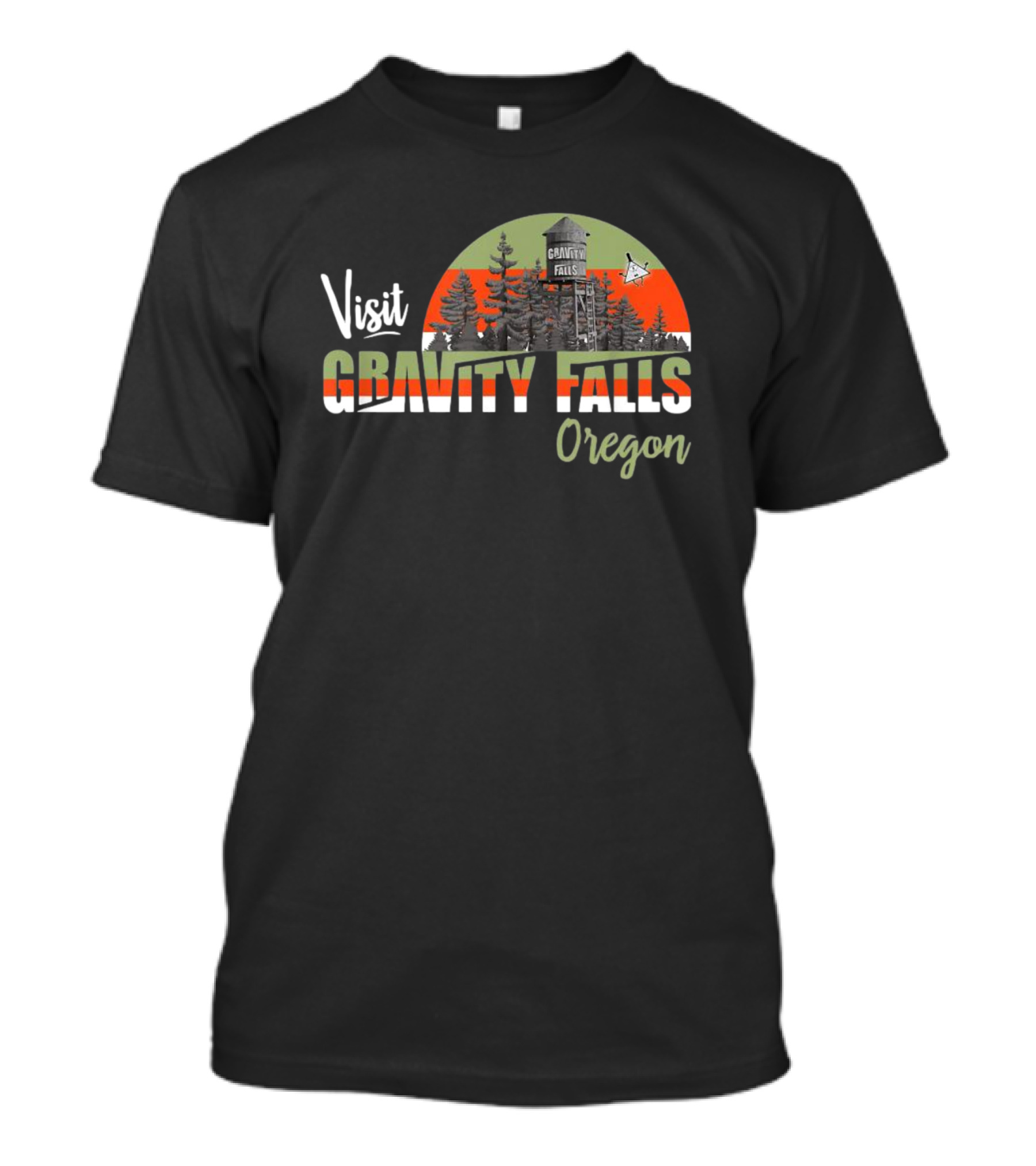 Visit Gravity Falls Oregon Forest Tourist Destination T-Shirt