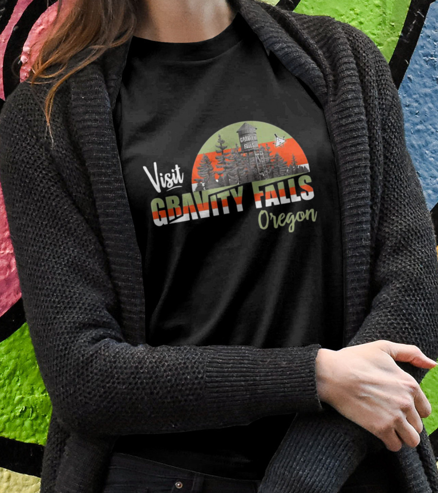 Visit Gravity Falls Oregon Forest Tourist Destination T-Shirt