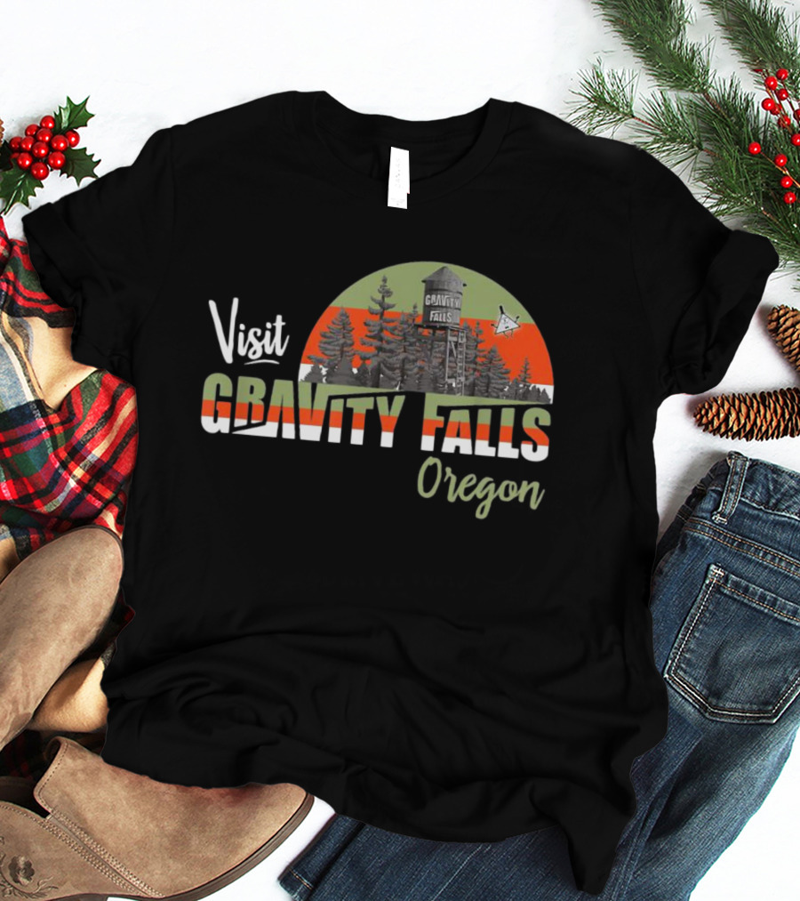 Visit Gravity Falls Oregon Forest Tourist Destination T-Shirt