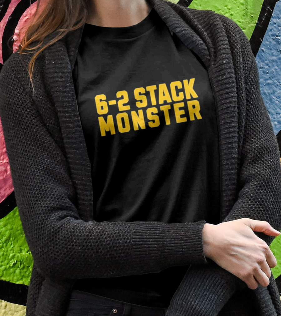 6-2 Stack Monster Football Defense Strategy T-Shirt