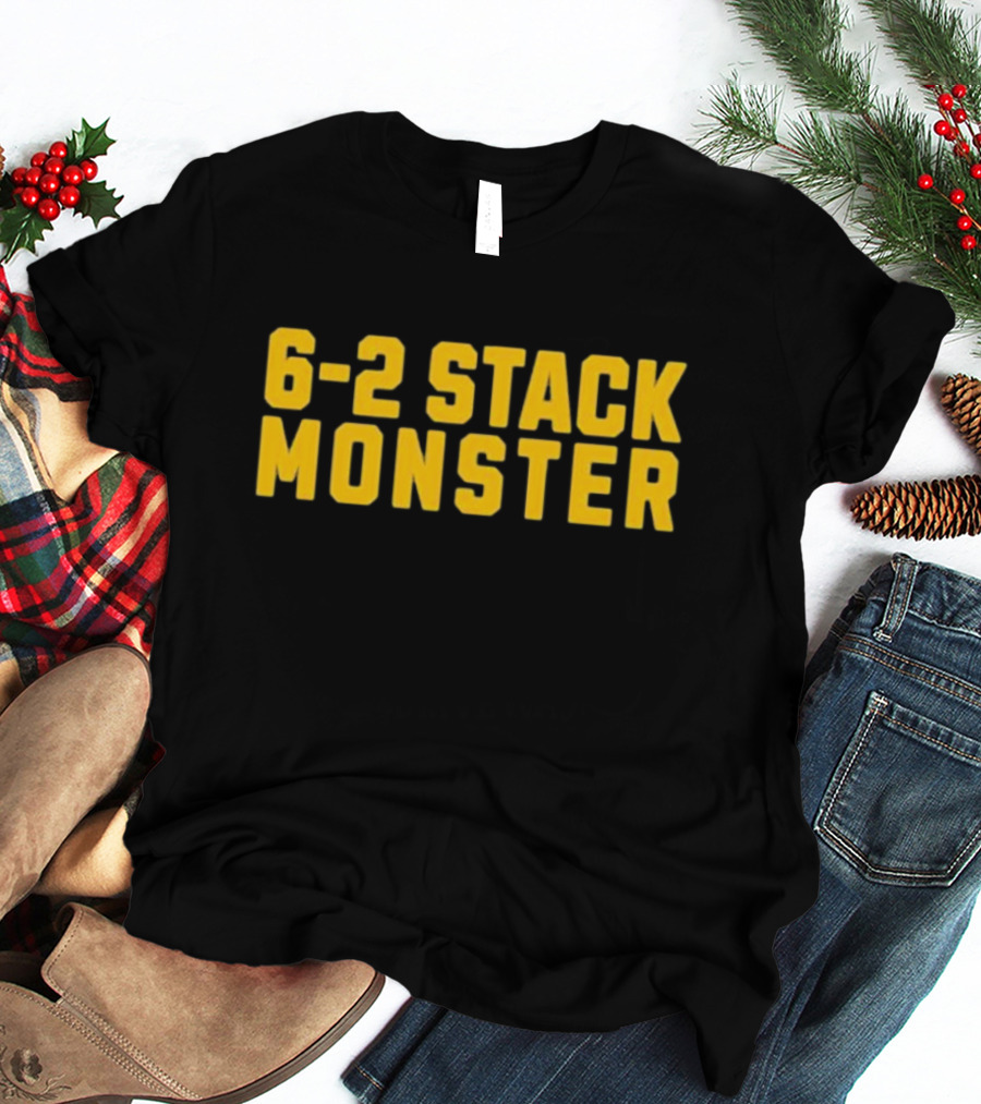 6-2 Stack Monster Football Defense Strategy T-Shirt